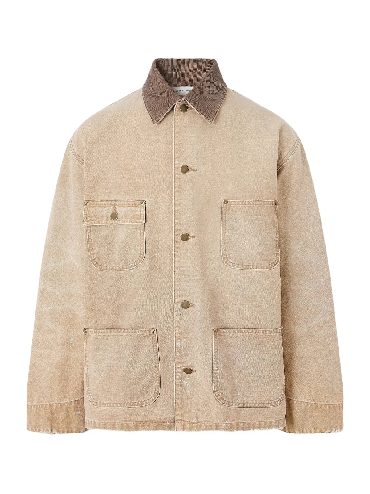 Desert Snow Distressed Denim Jacket - Men Desert Snow Distressed Denim Jacket - Men