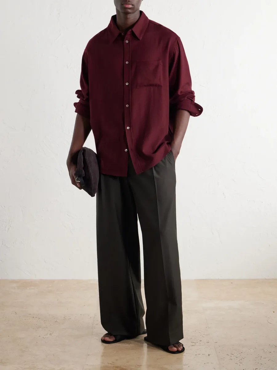 The Elder Statesman Wool and Cashmere-Blend Twill Shirt - Men | Thumbnail 2