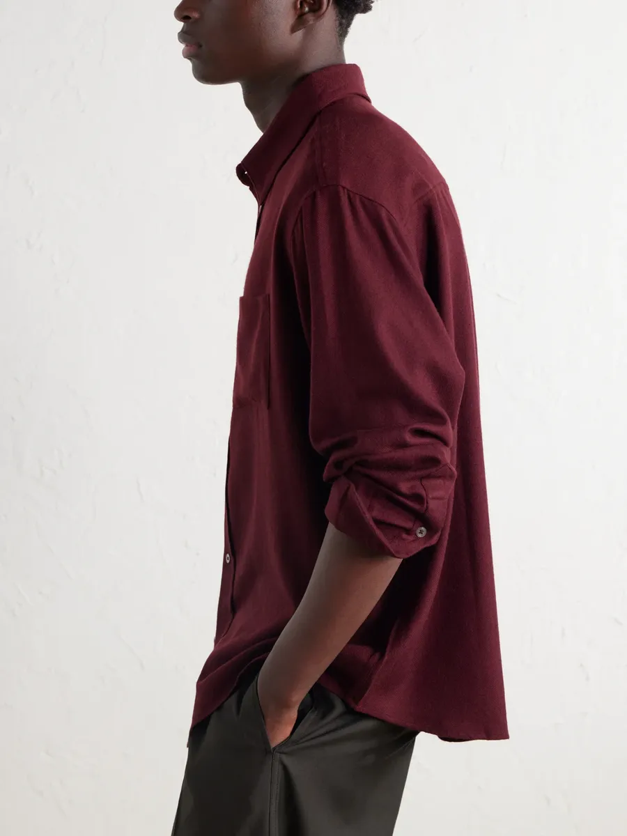 The Elder Statesman Wool and Cashmere-Blend Twill Shirt - Men | Thumbnail 5
