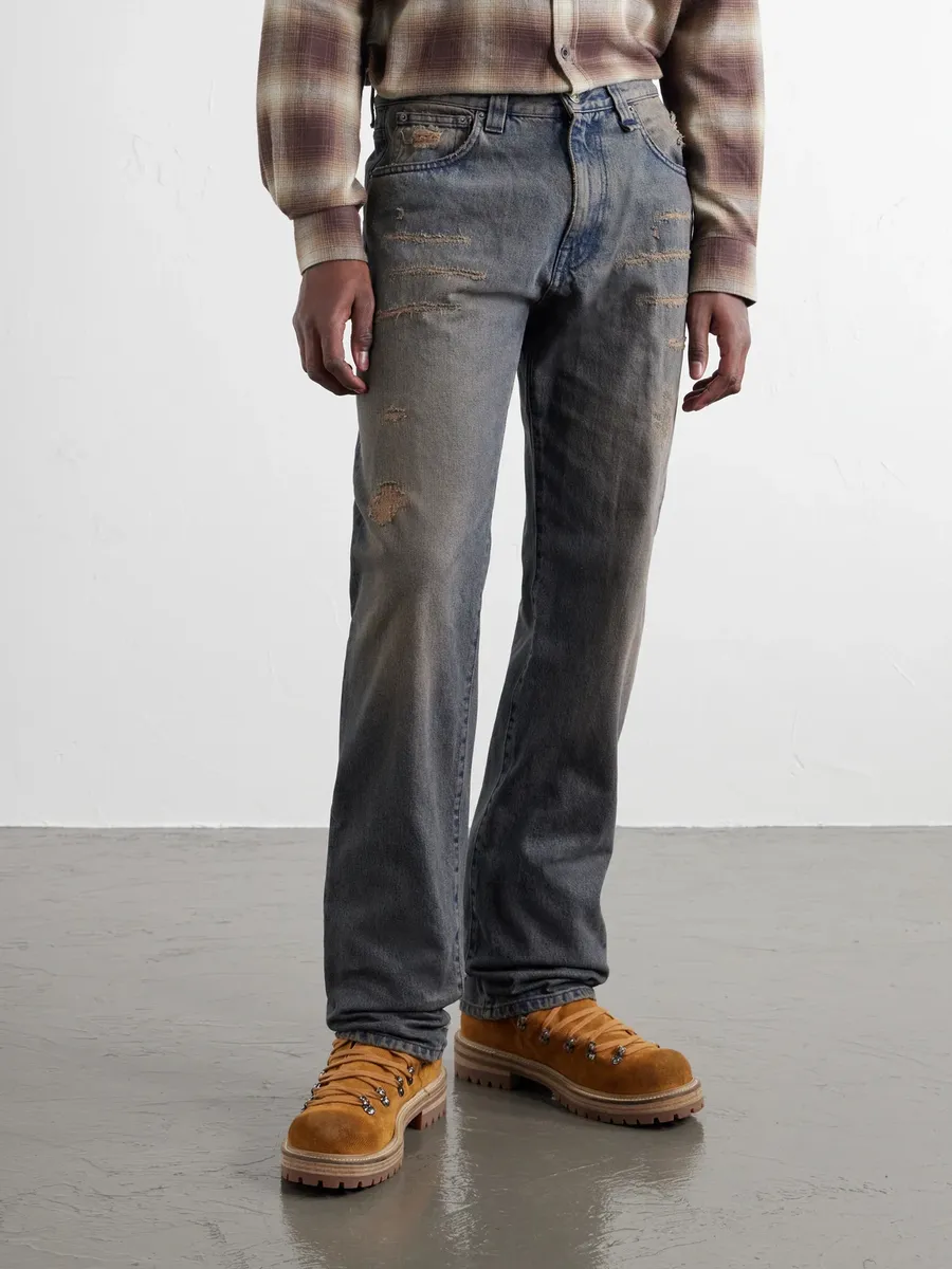 424 Loose Straight-Leg Distressed Jeans - Men | Thumbnail 3 424 Loose Straight-Leg Distressed Jeans - Men | Thumbnail 3