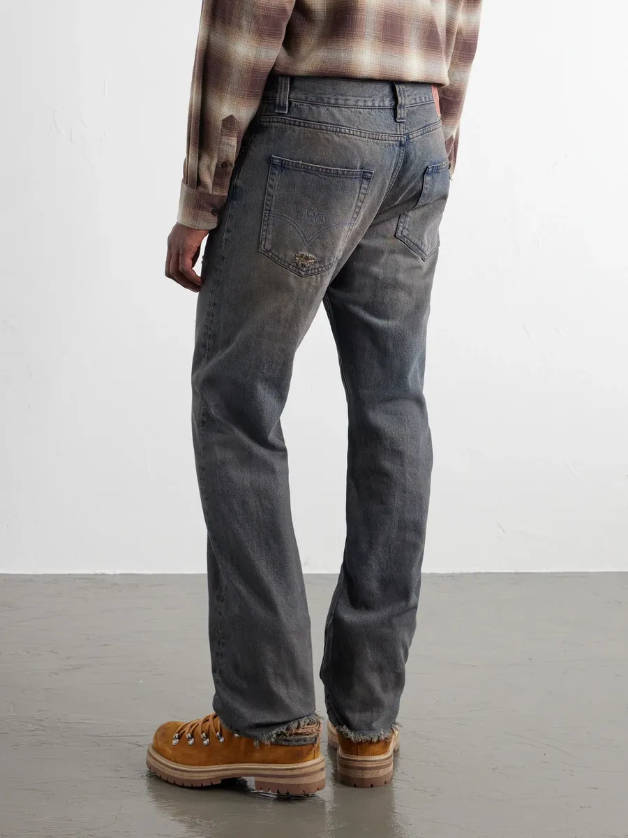 424 Loose Straight-Leg Distressed Jeans - Men | Thumbnail 4 424 Loose Straight-Leg Distressed Jeans - Men | Thumbnail 4
