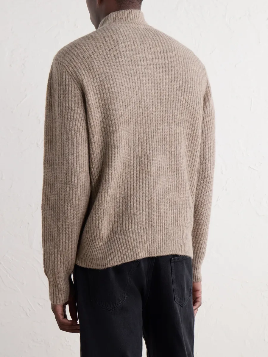 James Perse Ribbed Cashmere Polo Sweater - Men | Thumbnail 4 James Perse Ribbed Cashmere Polo Sweater - Men | Thumbnail 4