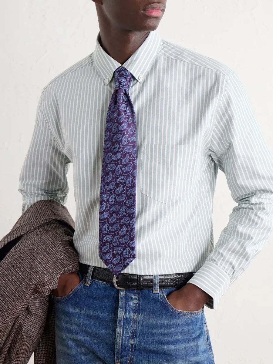 Charvet 8.5cm Paisley-Jacquard Silk-Woven Tie - Men | Thumbnail 3