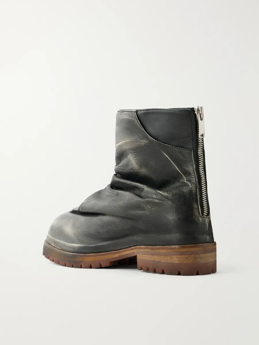 424 Marathon Distressed Leather Biker Boots - Men | Thumbnail 4