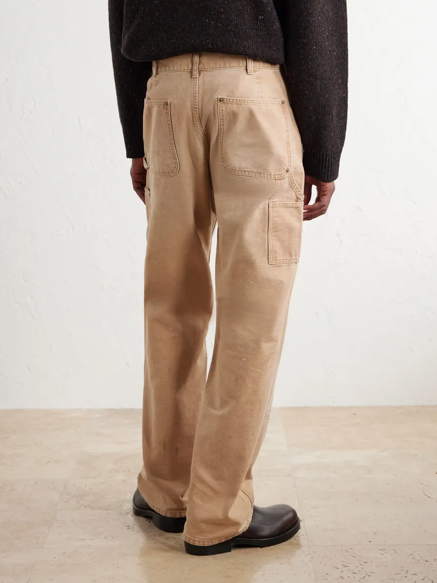 John Elliott Desert Snow Straight-Leg Paint-Splattered Cotton-Canvas Trousers - Men | Thumbnail 4