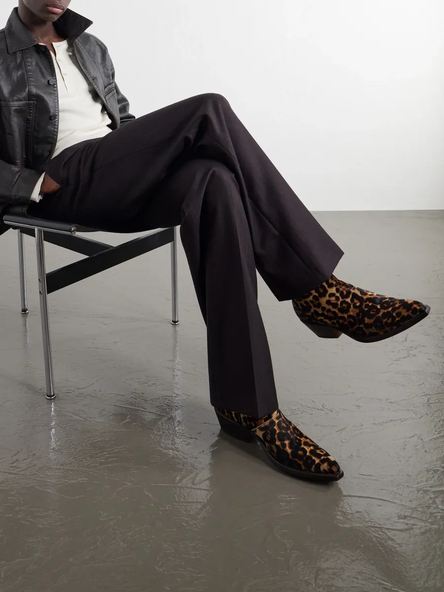 424 Leopard-Print Calf-Hair Chelsea Boots - Men | Thumbnail 2