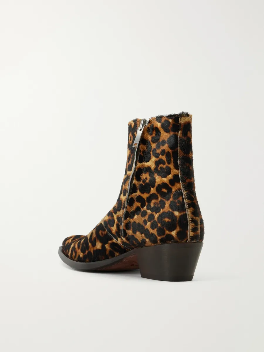 424 Leopard-Print Calf-Hair Chelsea Boots - Men | Thumbnail 4