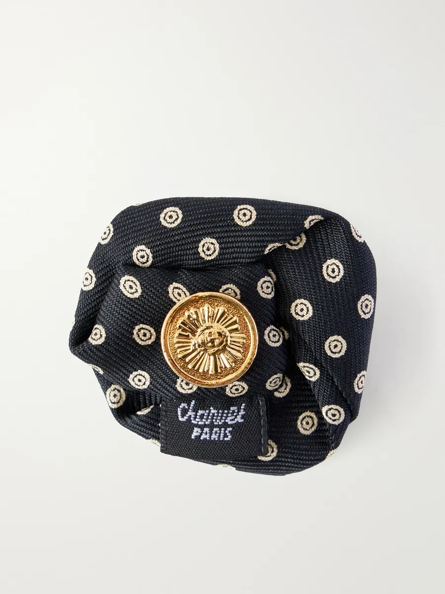 Charvet Printed Silk-Twill Lapel Pin - Men | Thumbnail 4 Charvet Printed Silk-Twill Lapel Pin - Men | Thumbnail 4
