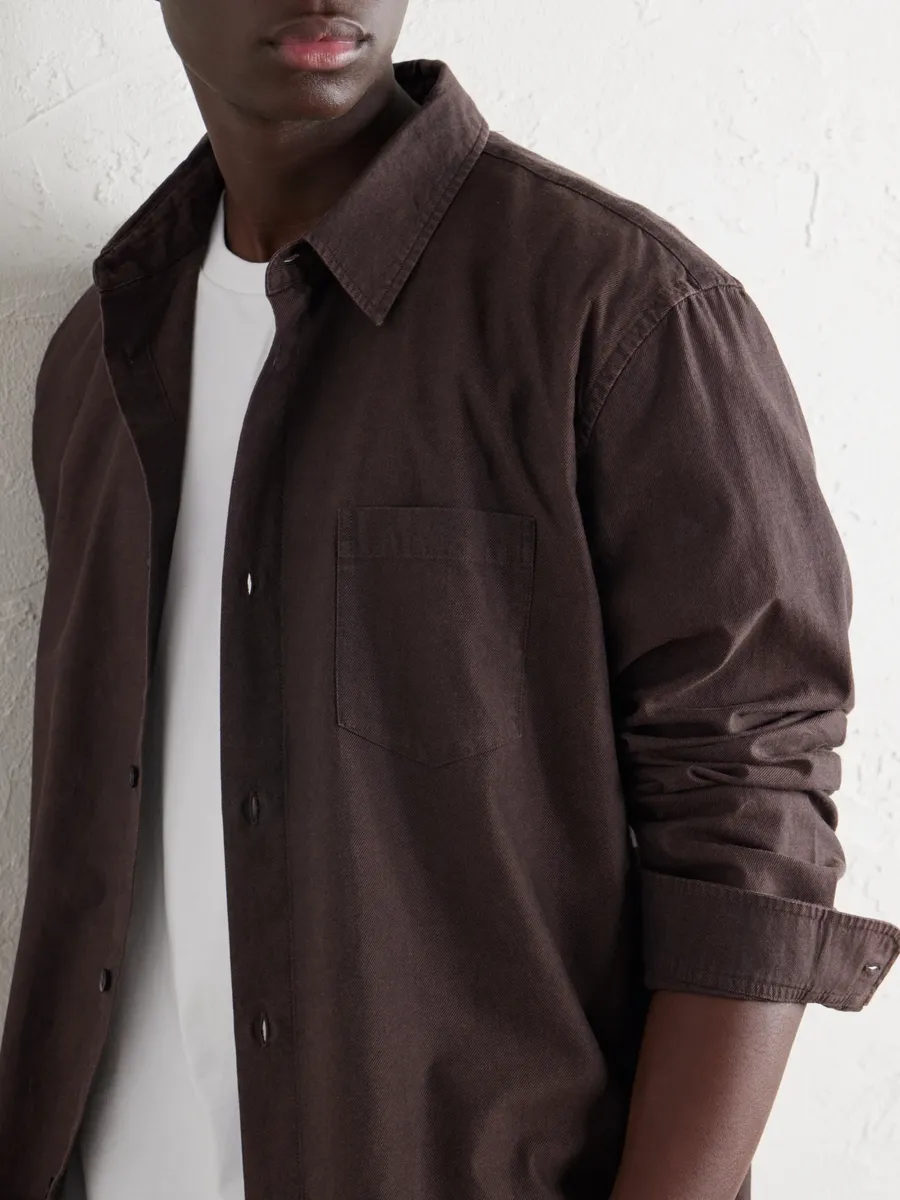 John Elliott Cotton Kersey-Twill Shirt - Men | Thumbnail 5 John Elliott Cotton Kersey-Twill Shirt - Men | Thumbnail 5