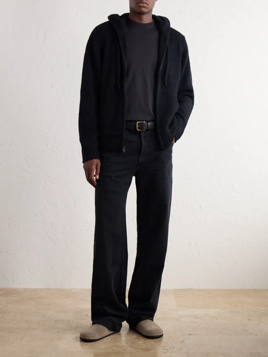 James Perse Ribbed Cashmere Zip-Up Hoodie - Men | Thumbnail 2 James Perse Ribbed Cashmere Zip-Up Hoodie - Men | Thumbnail 2