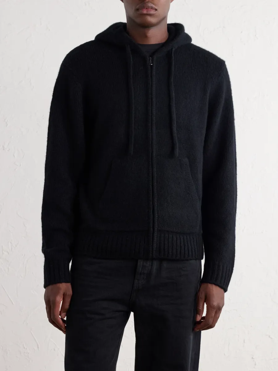 James Perse Ribbed Cashmere Zip-Up Hoodie - Men | Thumbnail 3 James Perse Ribbed Cashmere Zip-Up Hoodie - Men | Thumbnail 3
