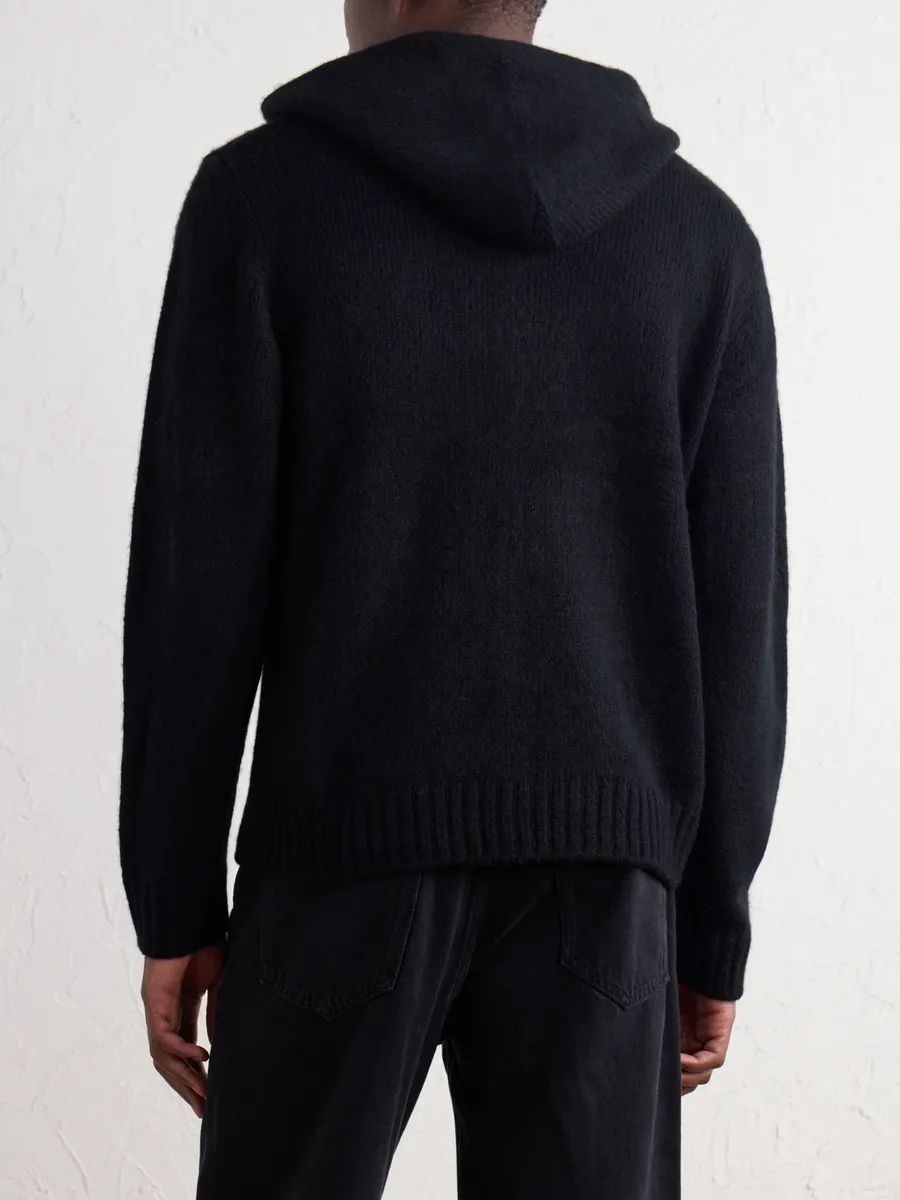 James Perse Ribbed Cashmere Zip-Up Hoodie - Men | Thumbnail 4 James Perse Ribbed Cashmere Zip-Up Hoodie - Men | Thumbnail 4