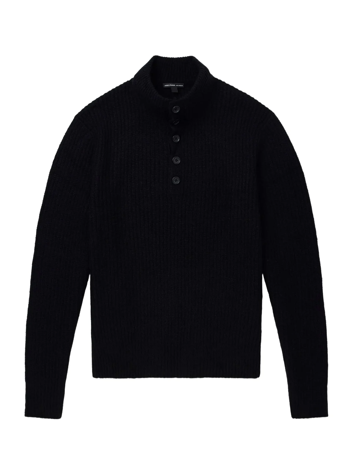 Ribbed Cashmere Polo Sweater - Men Ribbed Cashmere Polo Sweater - Men