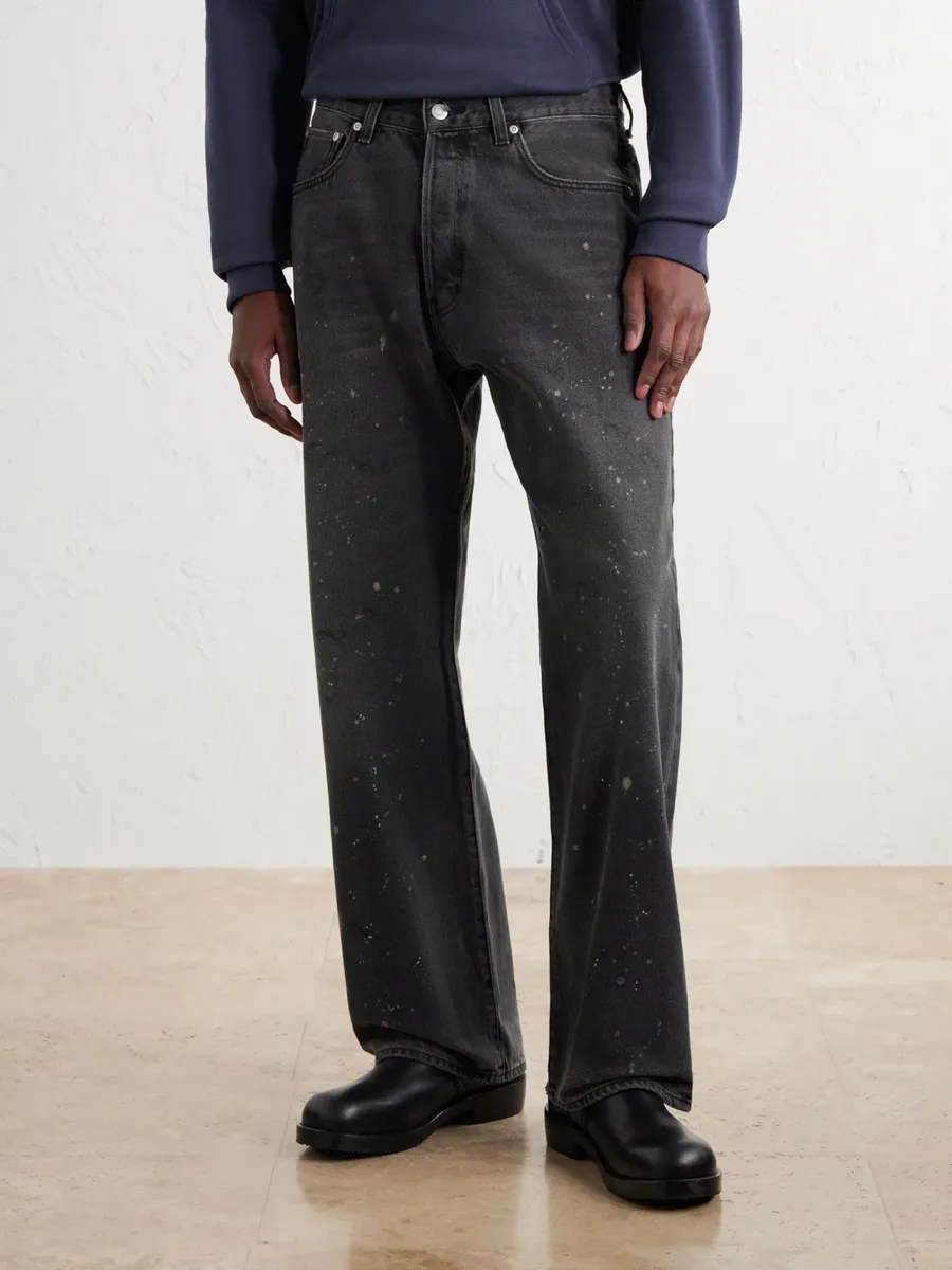 John Elliott Straight-Leg Paint-Splattered Distressed Jeans - Men | Thumbnail 3