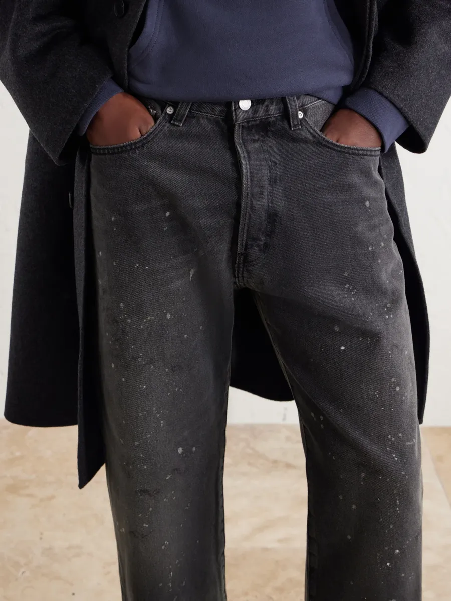 John Elliott Straight-Leg Paint-Splattered Distressed Jeans - Men | Thumbnail 5