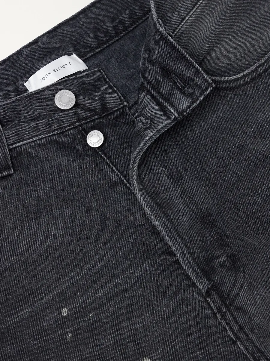 John Elliott Straight-Leg Paint-Splattered Distressed Jeans - Men | Thumbnail 6
