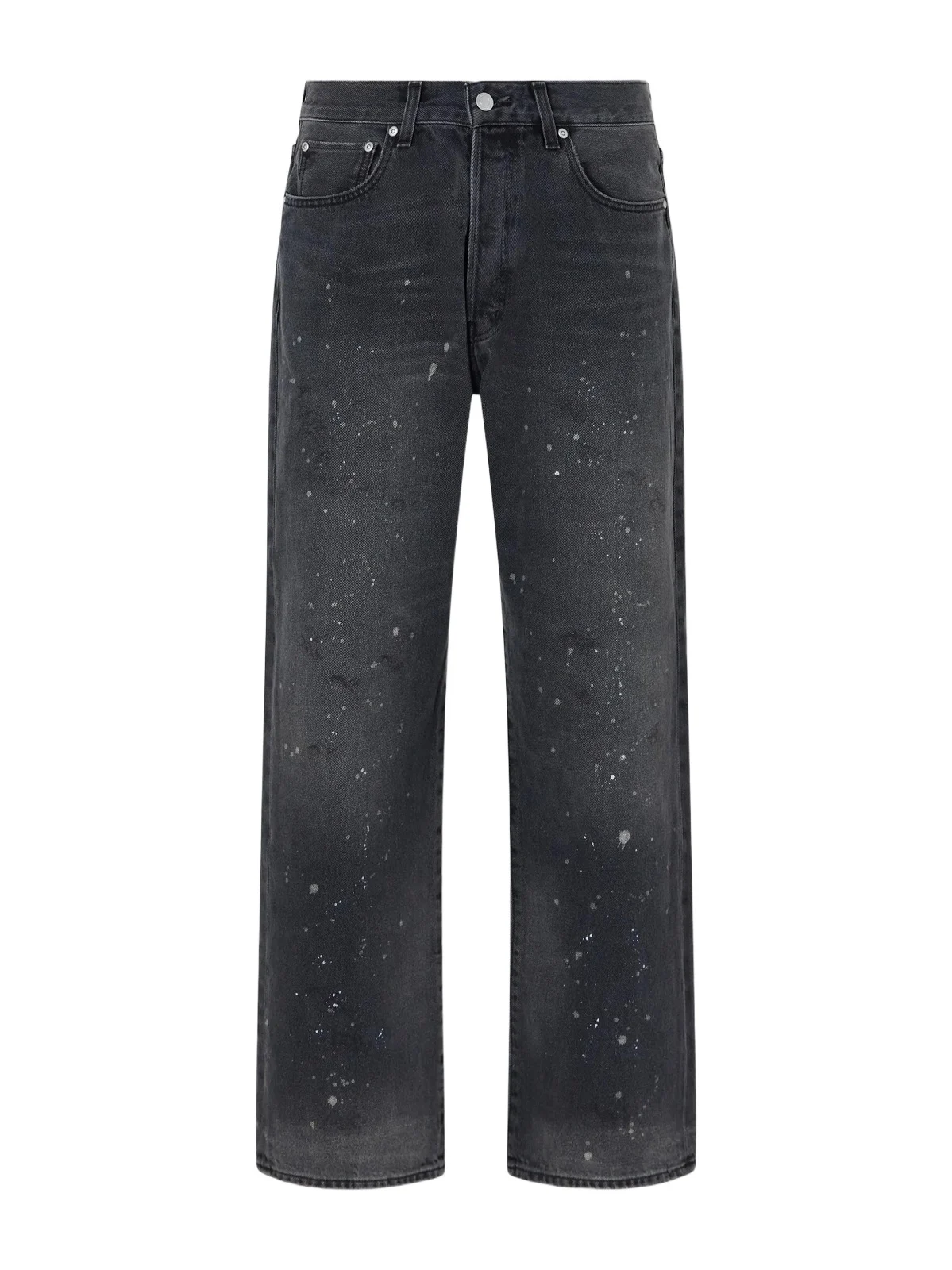 John Elliott Straight-Leg Paint-Splattered Distressed Jeans - Men