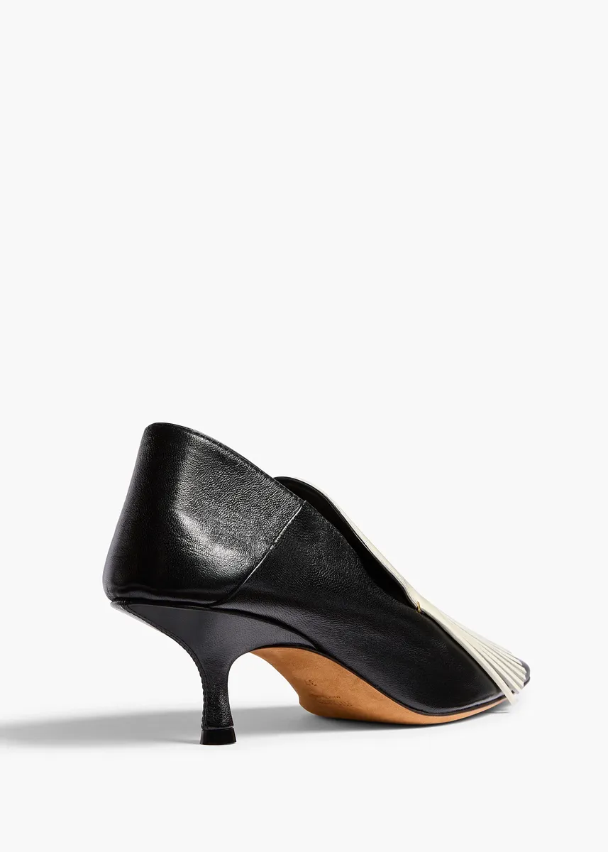 Khaite Anouk Fringe Loafer In Black And White | Thumbnail 4 Khaite Anouk Fringe Loafer In Black And White | Thumbnail 4