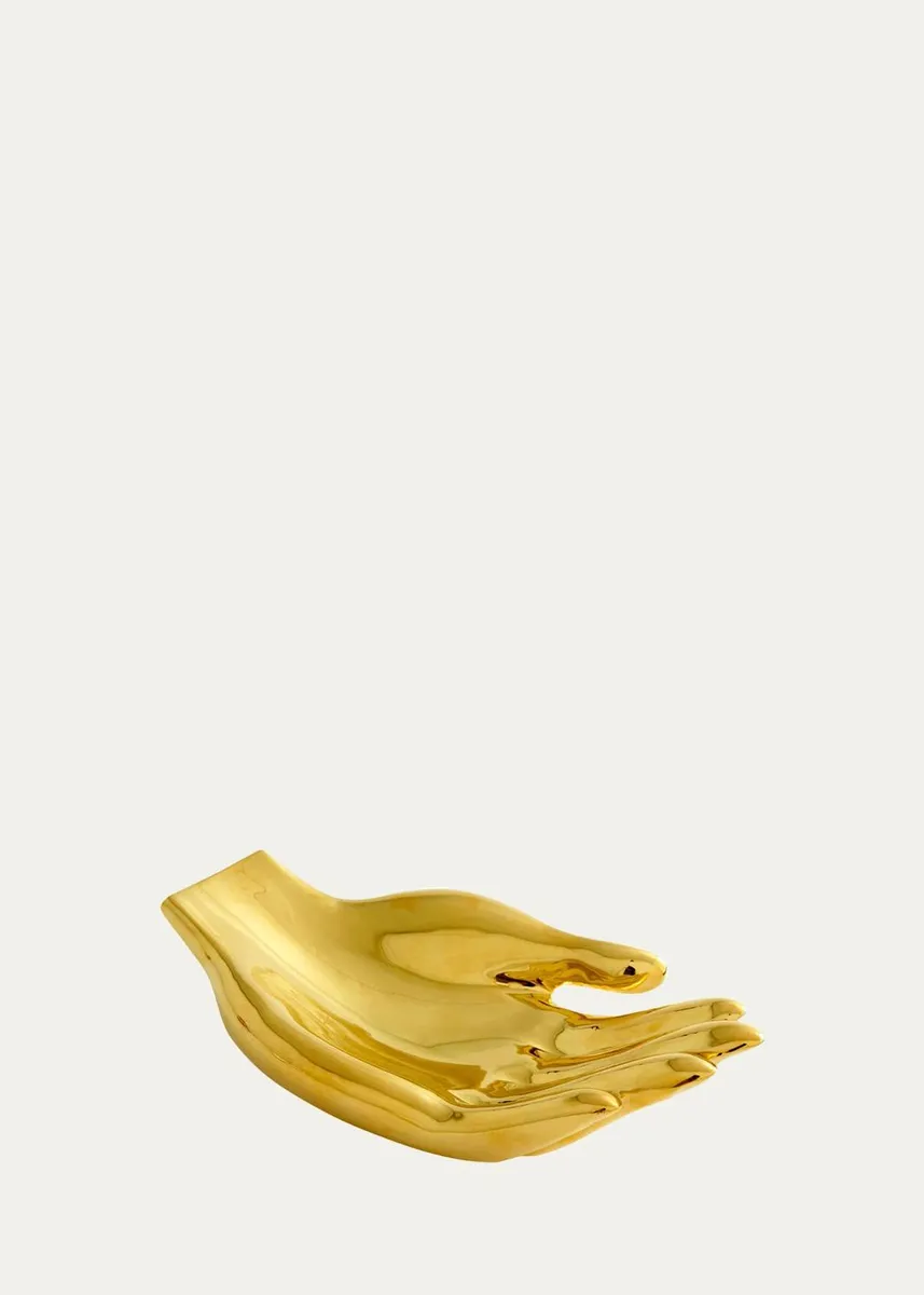 Jonathan Adler Brass Hand Bowl | Thumbnail 3