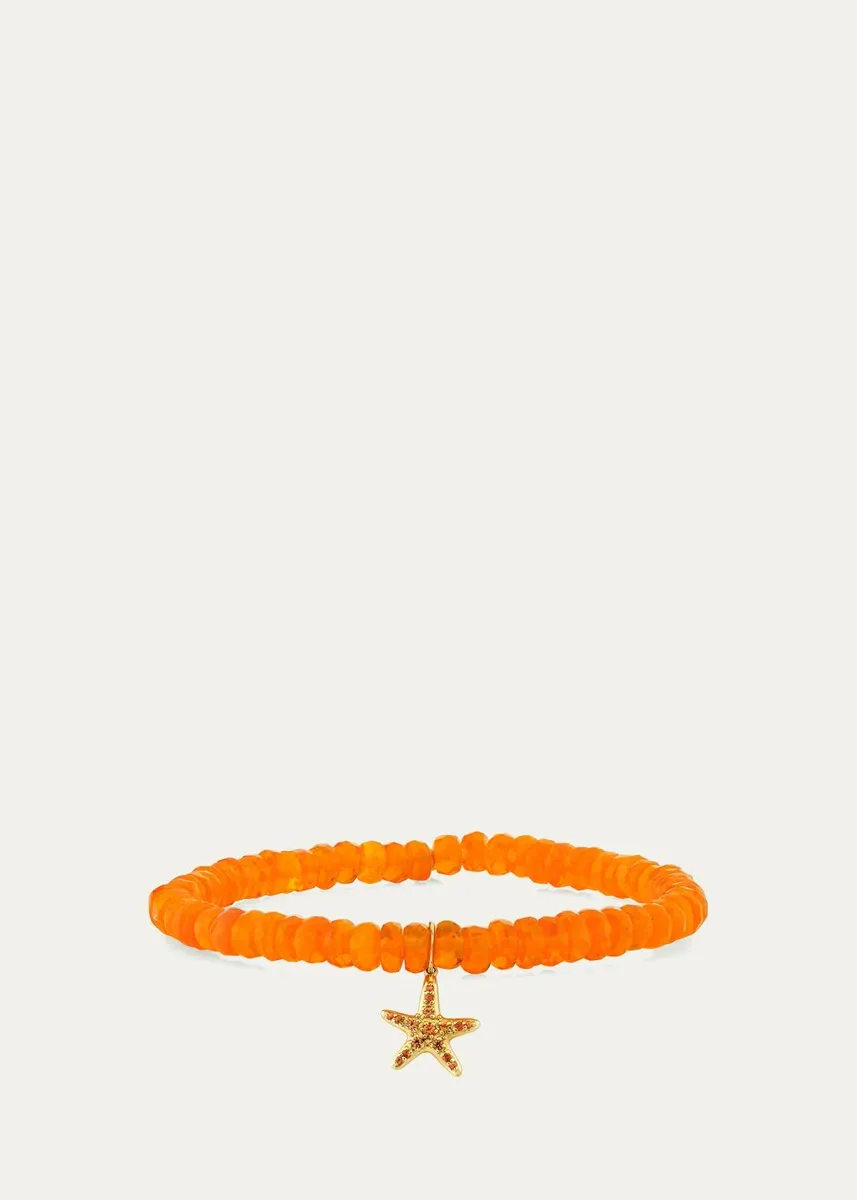 Sydney Evan 14K Yellow Gold & Sapphire Beaded Bracelet | Thumbnail 3