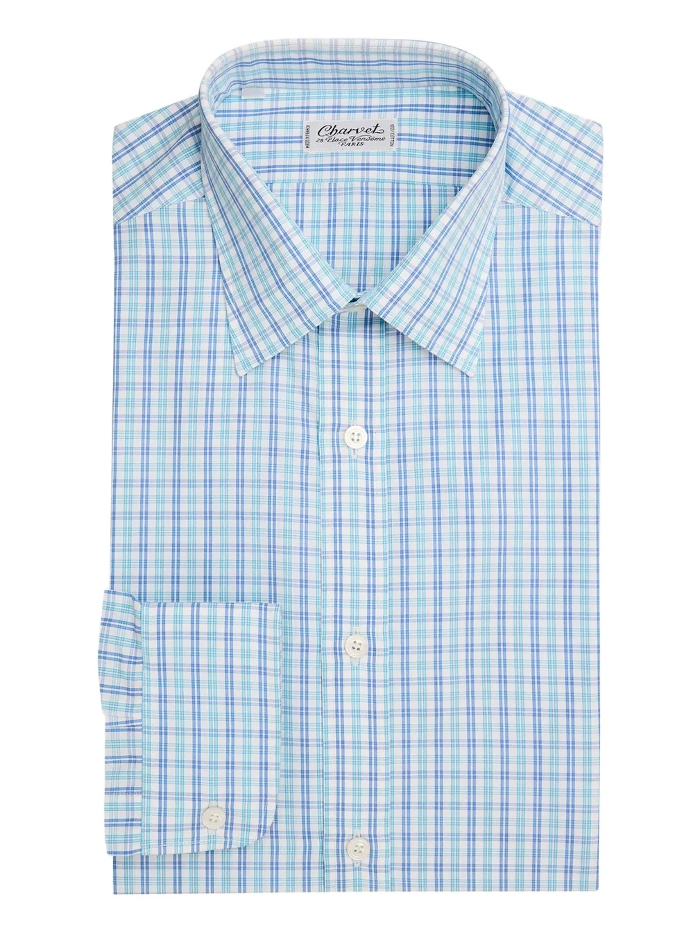 Charvet Men's Plaid Cotton Dress Shirt