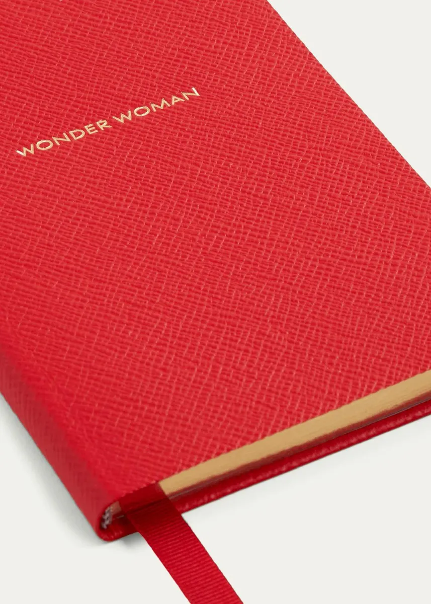 Smythson "Wonder Woman" Chelsea Notebook in Panama Leather | Thumbnail 3 Smythson "Wonder Woman" Chelsea Notebook in Panama Leather | Thumbnail 3