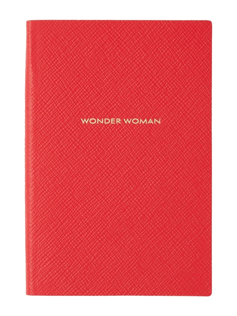Smythson "Wonder Woman" Chelsea Notebook in Panama Leather
