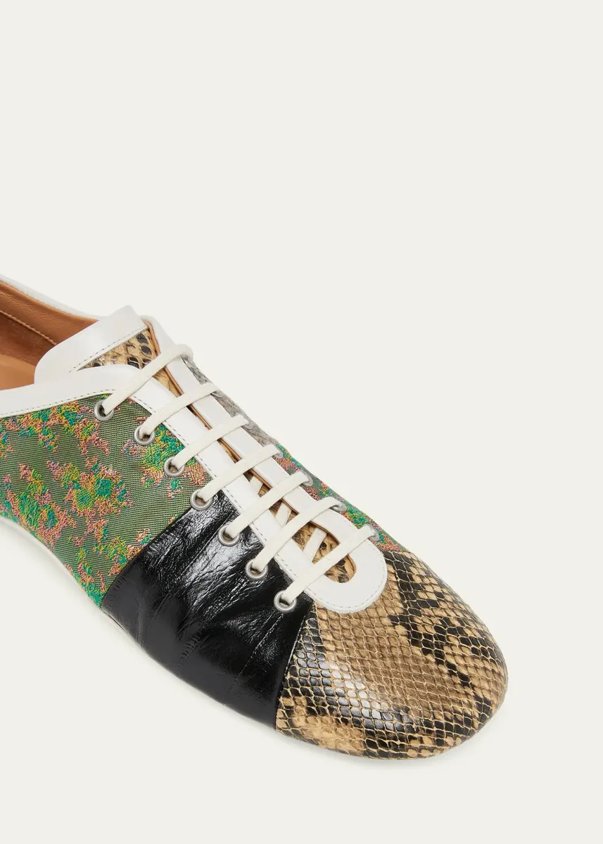 Dries Van Noten Men's Natta Multi-Patch Low-Top Sneakers | Thumbnail 5