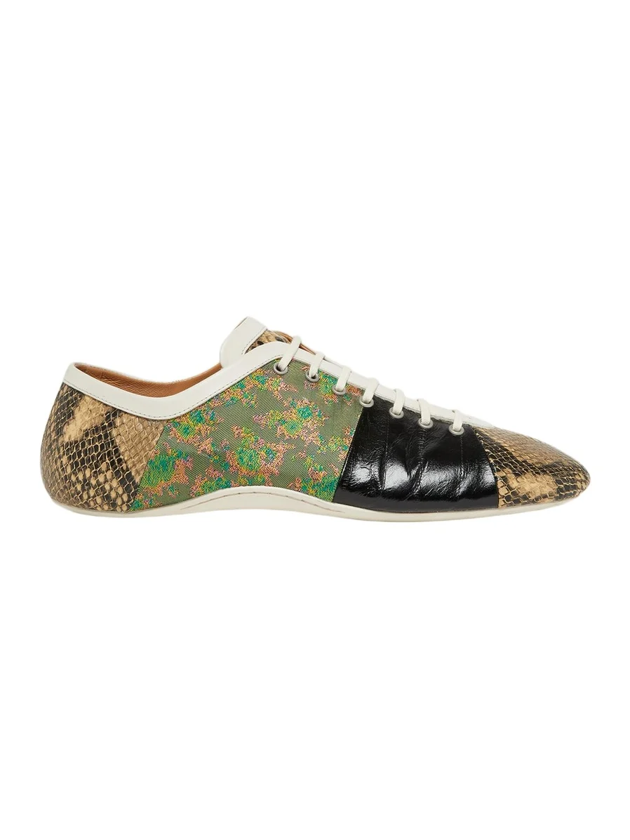 Dries Van Noten Men's Natta Multi-Patch Low-Top Sneakers