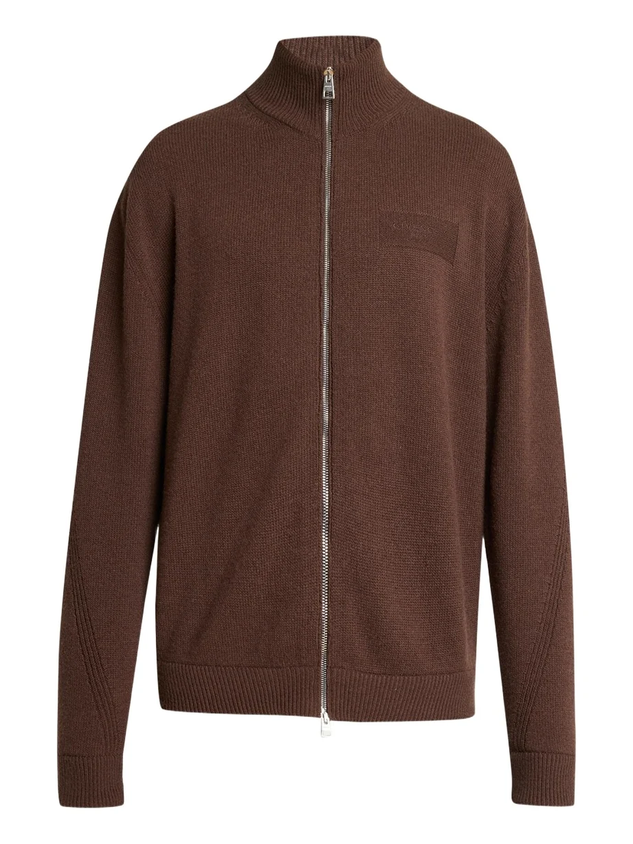 Givenchy Men's Couture Seam Wool-Cashmere Knit Blouson