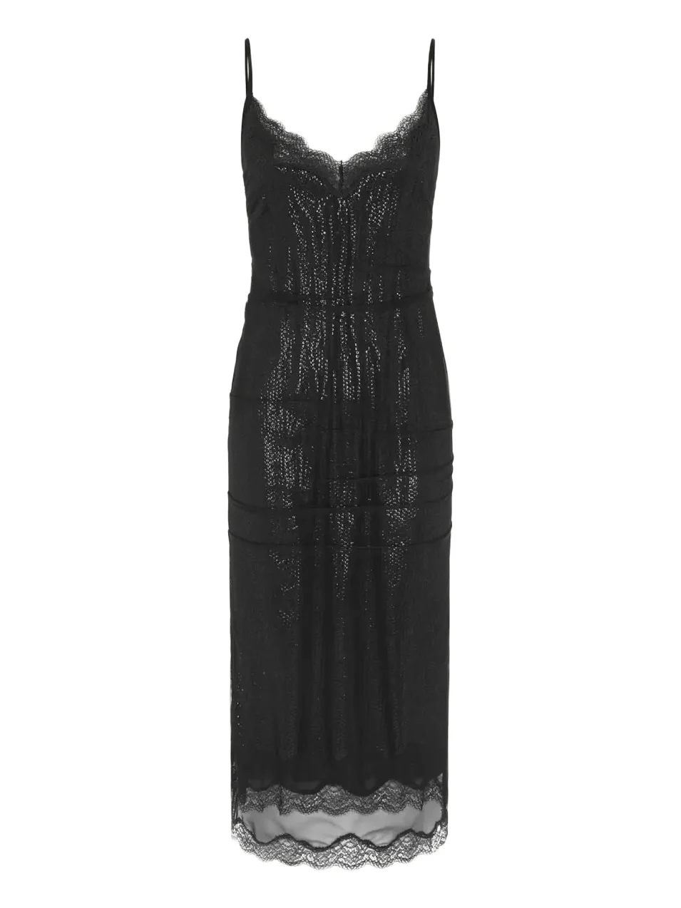 16Arlington Andrea Sequined Mesh Midi Dress