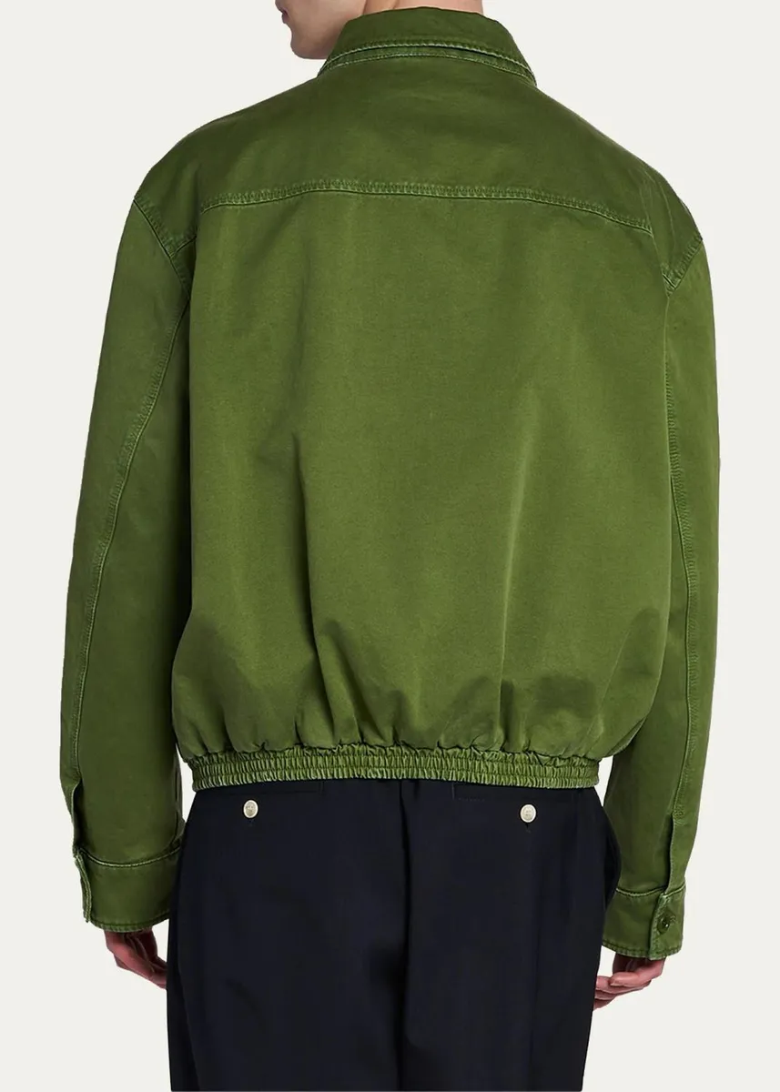 Marni Men's Cotton Full-Zip Blouson Jacket | Thumbnail 3 Marni Men's Cotton Full-Zip Blouson Jacket | Thumbnail 3