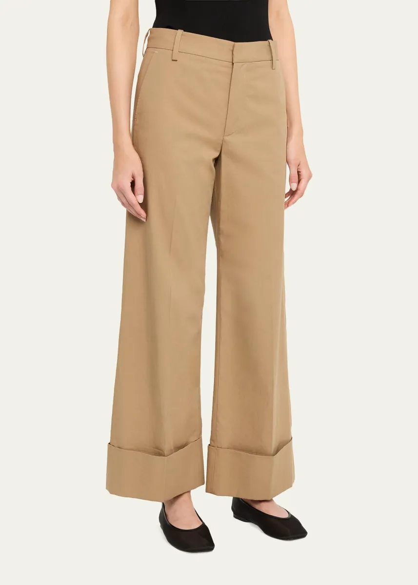 Frame The Cuffed Slim Palazzo Trousers | Thumbnail 4