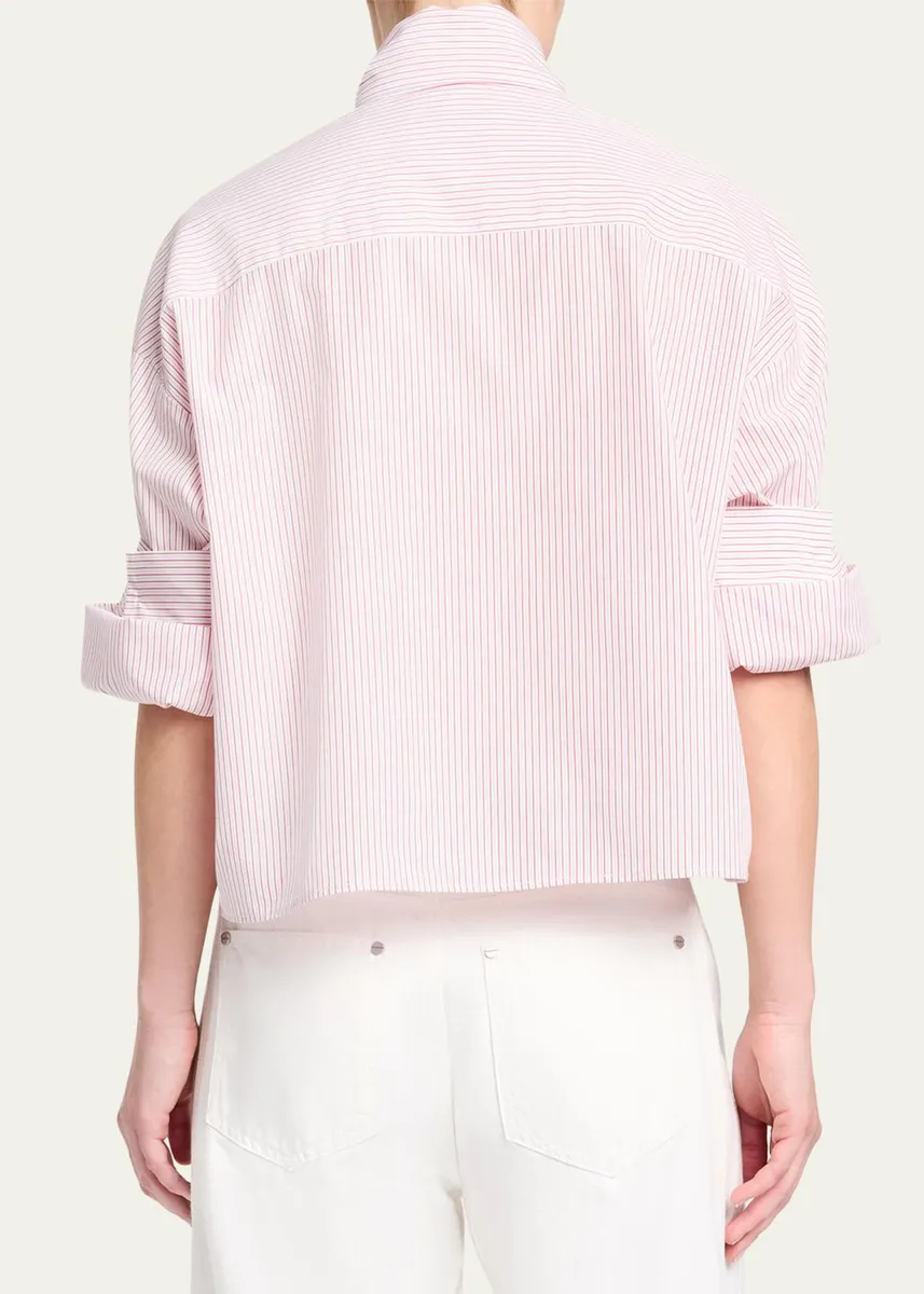 TWP Tie One On Striped Button-Front Shirt | Thumbnail 3