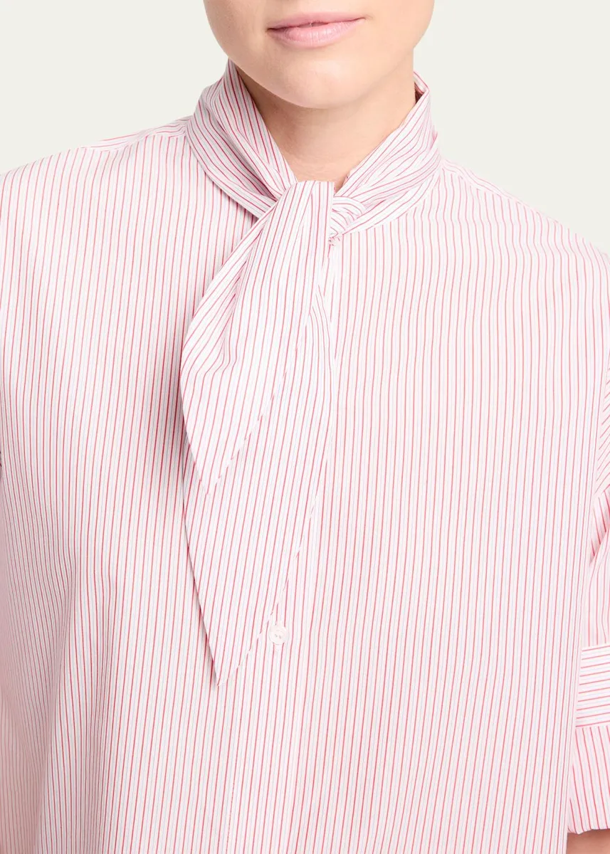 TWP Tie One On Striped Button-Front Shirt | Thumbnail 5