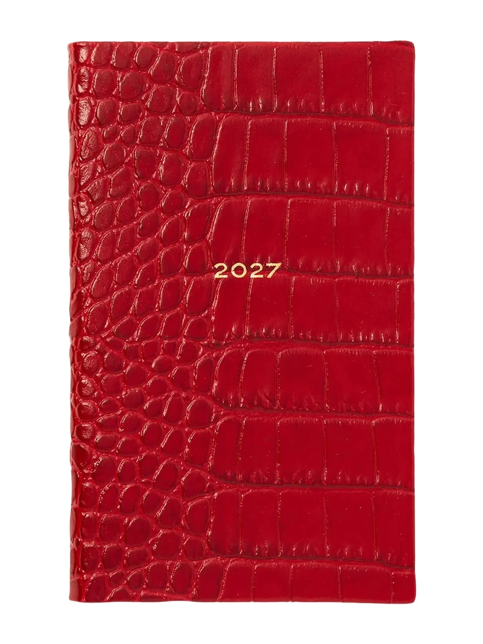 Smythson Panama 2027 Weekly Journal in Mara Croc-Embossed Leather