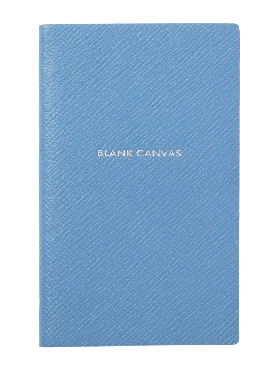 Smythson "Blank Canvas" Panama Leather Notebook