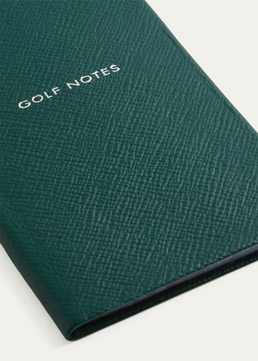 Smythson "Golf Notes" Panama Leather Pocket Notebook | Thumbnail 3 Smythson "Golf Notes" Panama Leather Pocket Notebook | Thumbnail 3