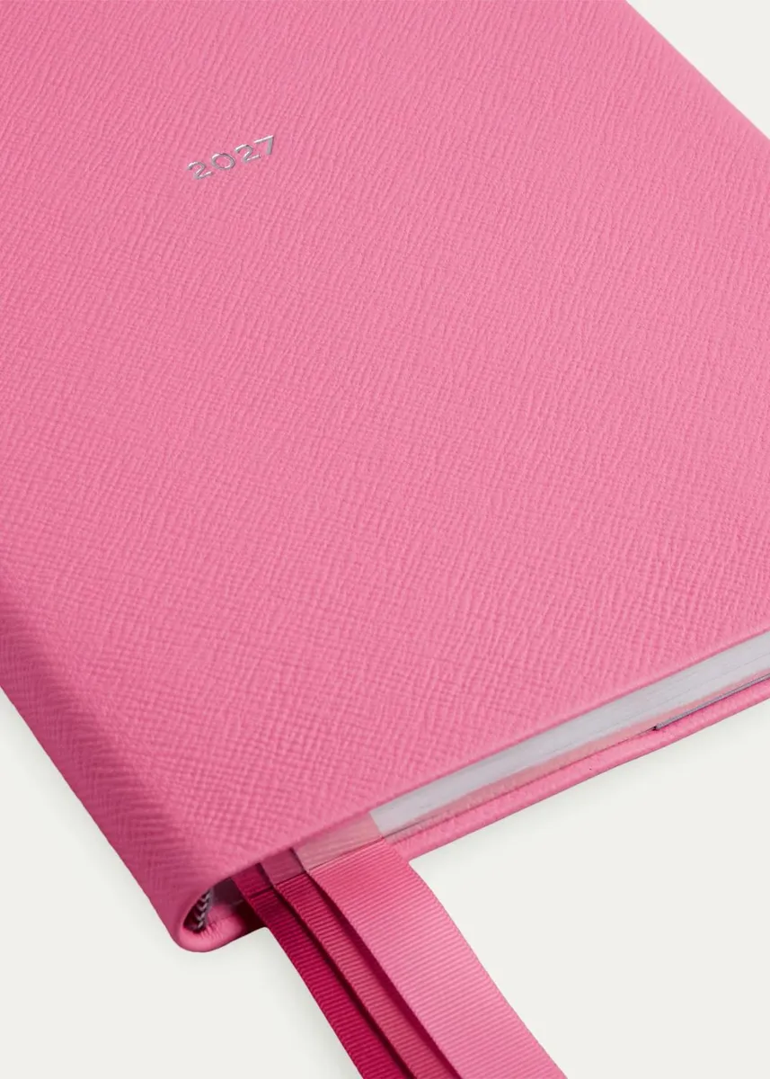 Smythson Portobello 2027 Weekly Vertical Journal in Panama Leather | Thumbnail 5 Smythson Portobello 2027 Weekly Vertical Journal in Panama Leather | Thumbnail 5