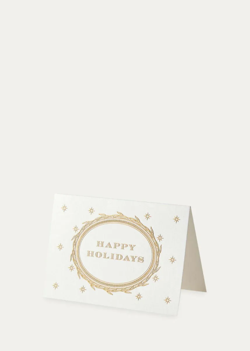 Smythson Happy Holidays Greeting Cards, Box of 10 | Thumbnail 3 Smythson Happy Holidays Greeting Cards, Box of 10 | Thumbnail 3