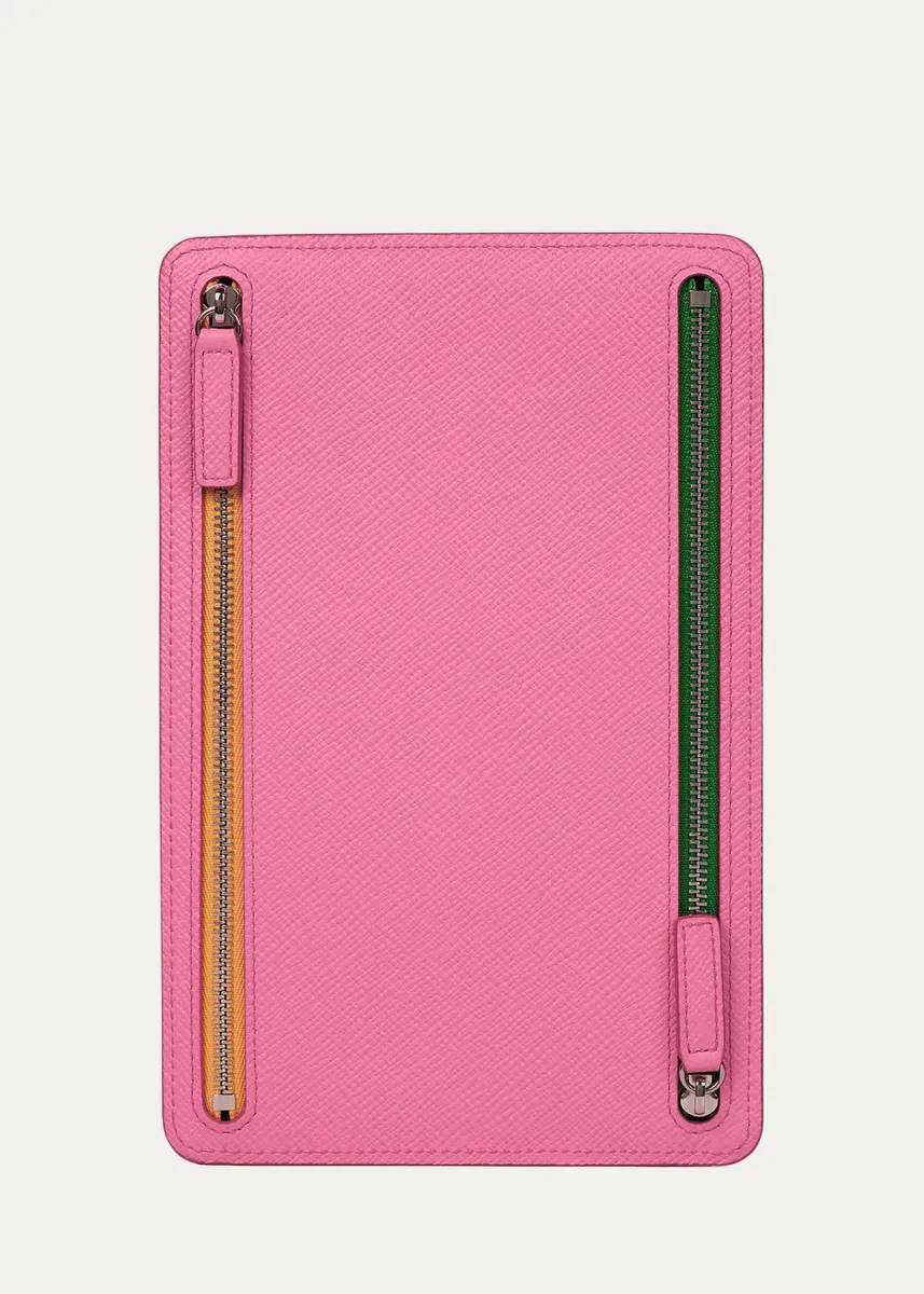 Smythson Leather Zip Pouch | Thumbnail 3 Smythson Leather Zip Pouch | Thumbnail 3
