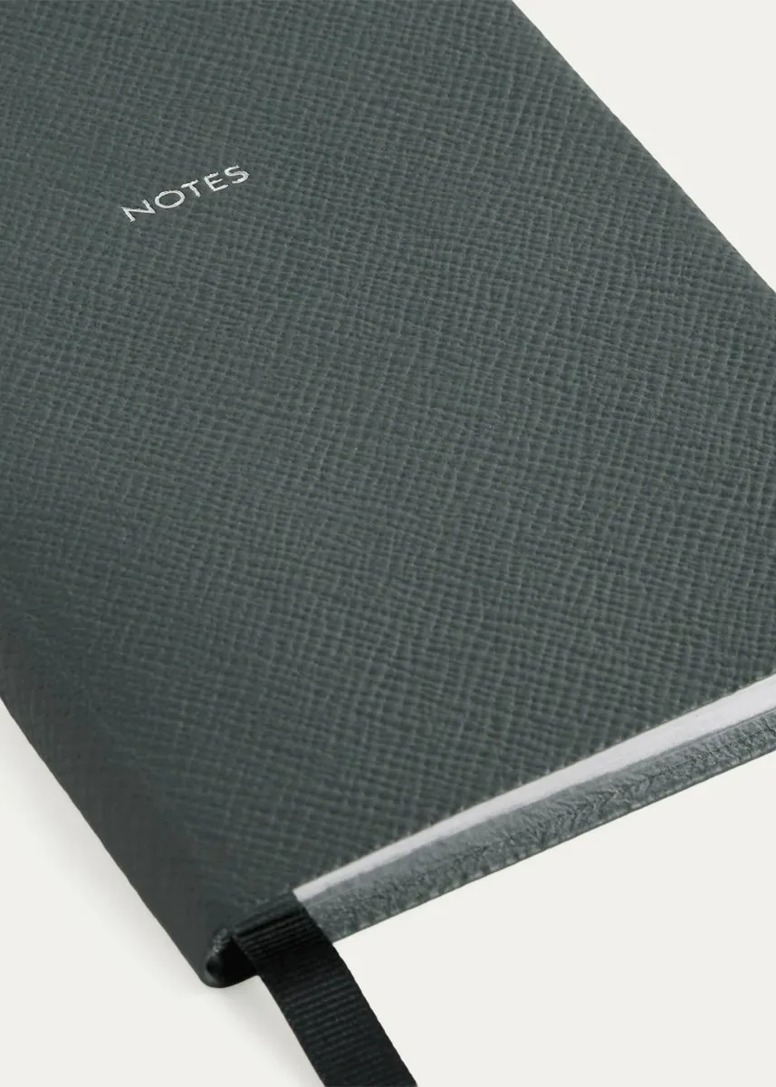 Smythson "Notes" Chelsea Notebook in Panama Leather | Thumbnail 4 Smythson "Notes" Chelsea Notebook in Panama Leather | Thumbnail 4