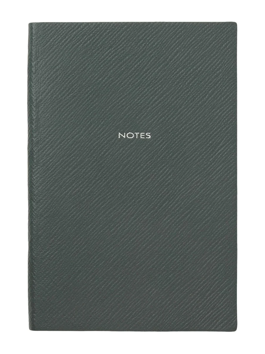 Smythson "Notes" Chelsea Notebook in Panama Leather