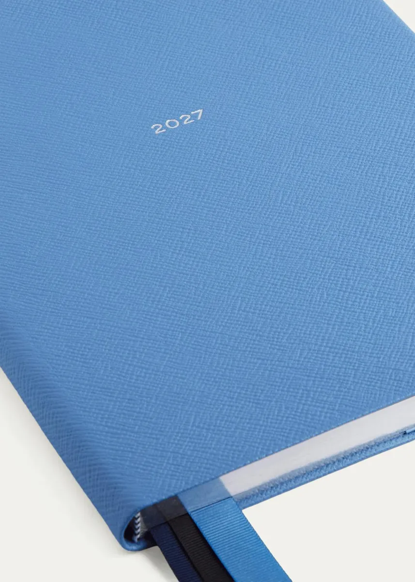 Smythson Portobello 2027 Weekly Vertical Journal in Panama Leather | Thumbnail 5 Smythson Portobello 2027 Weekly Vertical Journal in Panama Leather | Thumbnail 5