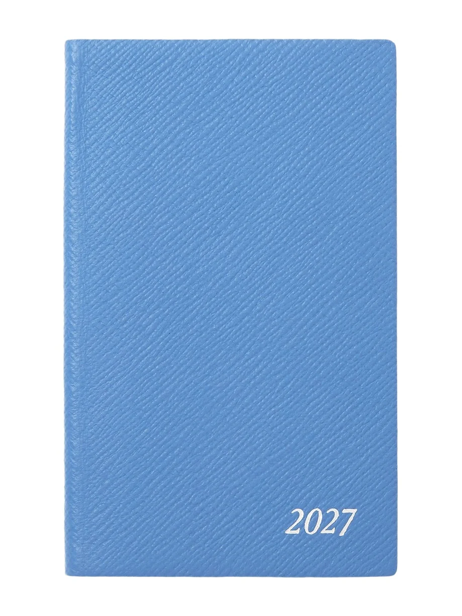 Smythson 2027 Panama Leather Weekly Agenda with Pocket