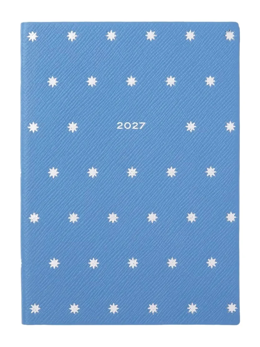 Smythson Stars 2027 Soho Weekly Journal in Panama Leather