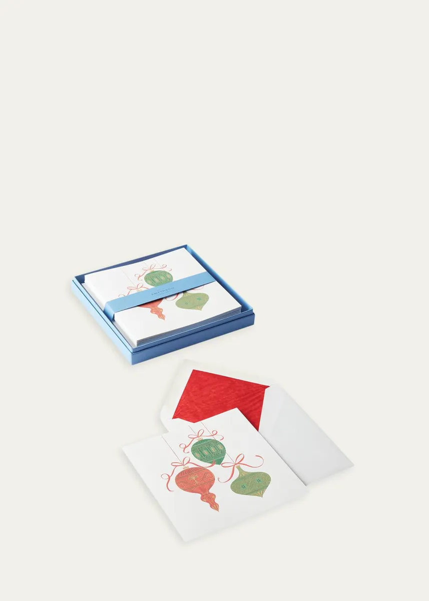 Smythson Baubles Christmas Cards, Box of 10 | Thumbnail 2 Smythson Baubles Christmas Cards, Box of 10 | Thumbnail 2