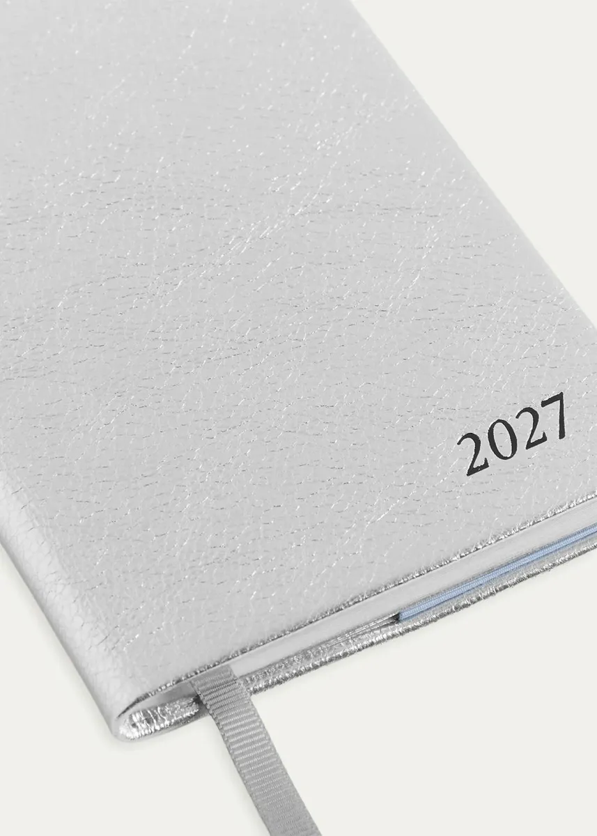 Smythson Panama 2027 Weekly Journal in Metallic Leather | Thumbnail 5 Smythson Panama 2027 Weekly Journal in Metallic Leather | Thumbnail 5