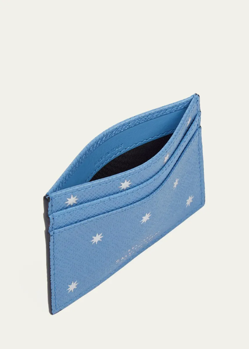 Smythson Stars Panama Leather Flat Card Holder | Thumbnail 2 Smythson Stars Panama Leather Flat Card Holder | Thumbnail 2