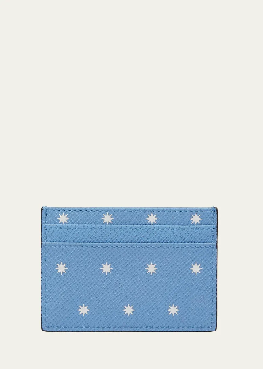 Smythson Stars Panama Leather Flat Card Holder | Thumbnail 3 Smythson Stars Panama Leather Flat Card Holder | Thumbnail 3